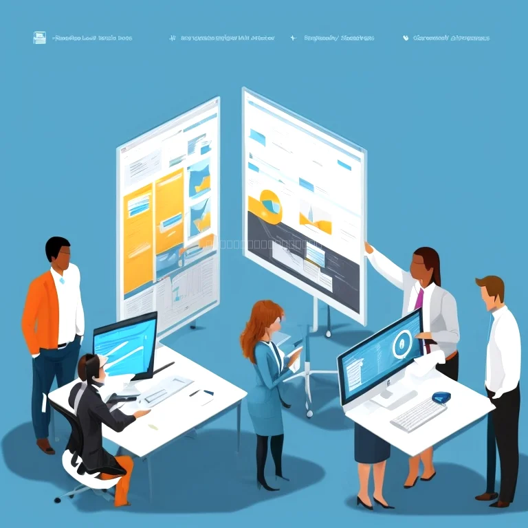 BizSystemWay development team collaborating